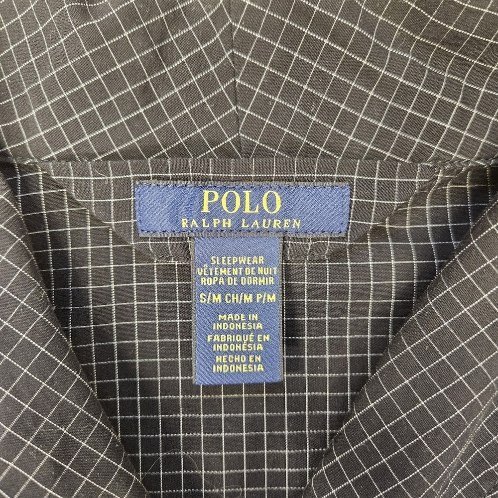 Polo Ralph Lauren Robe Men's Small Sleepwear, Soho Modern Plaid Robe - Picture 10 of 11